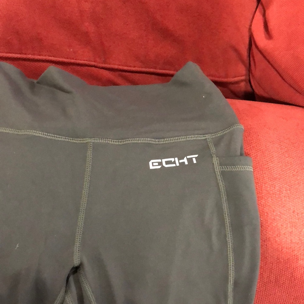 Gray echt legging with pockets